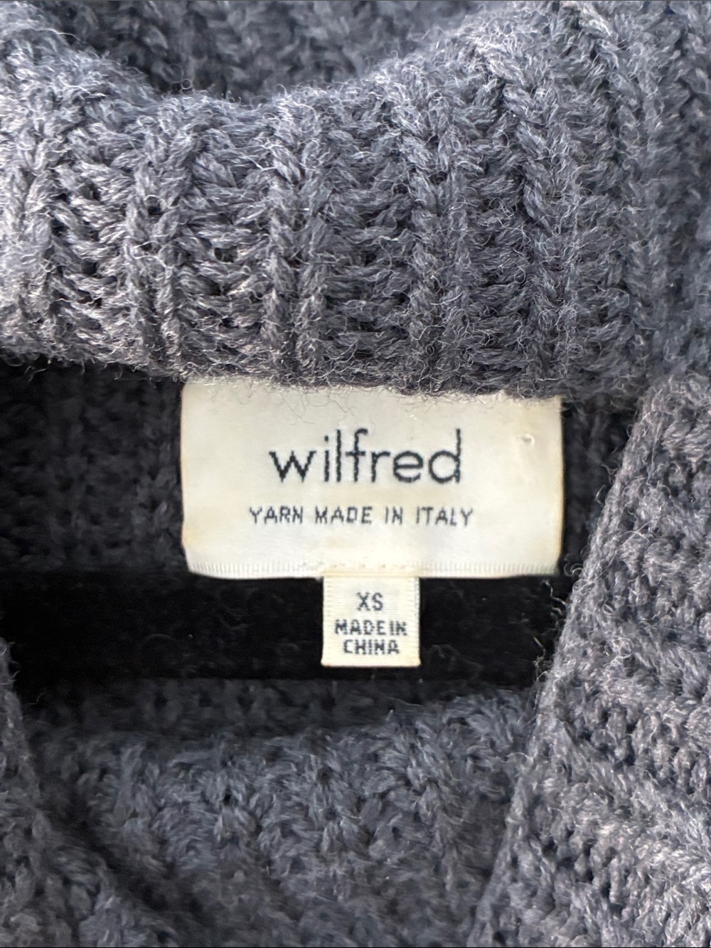 Aritzia Wilfred Size XS Durandal Sleeveless Merino Wool Sweater - Gray - Picture 7 of 7